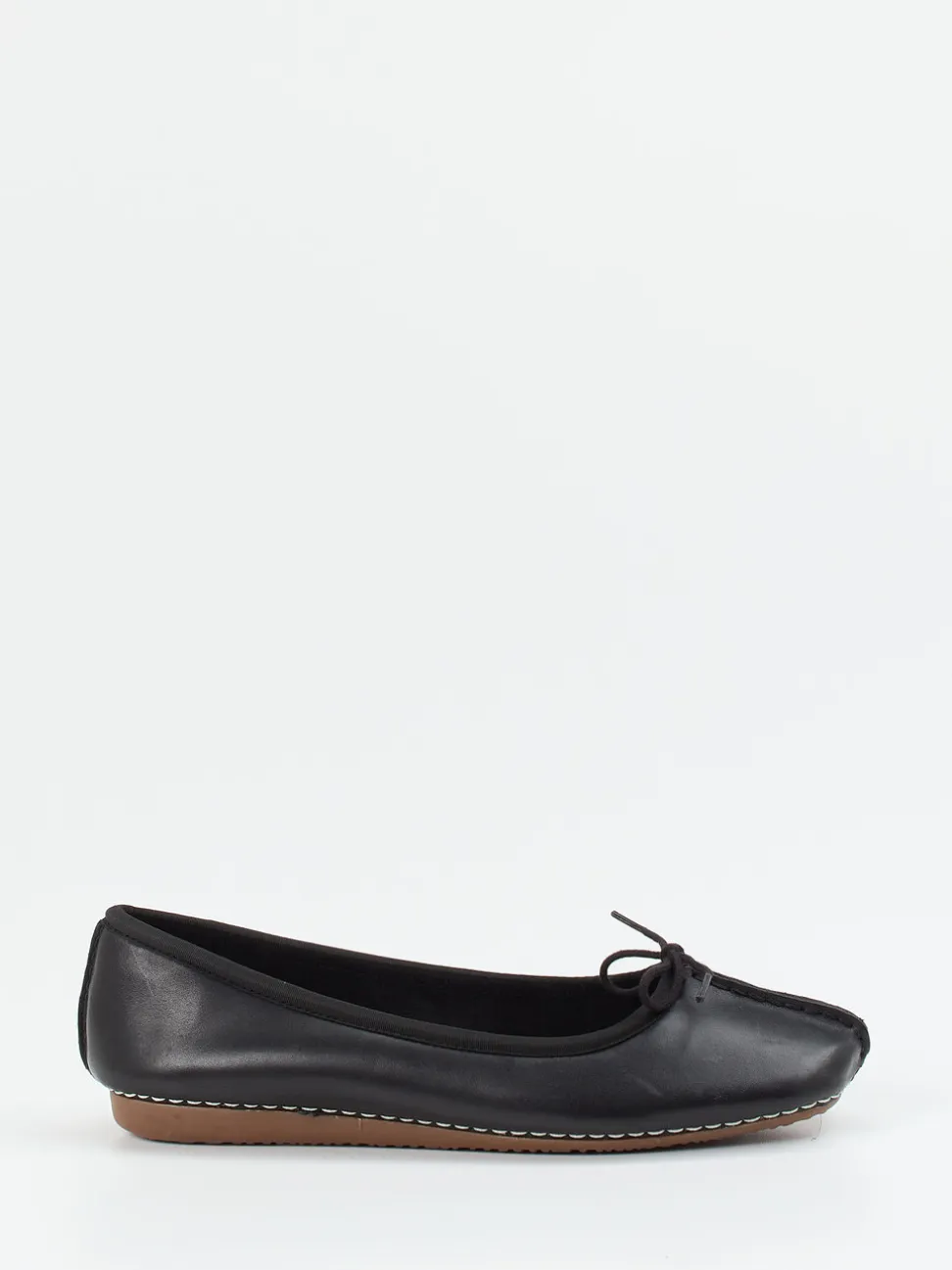 Clarks – Komfort-Ballerinas aus Kalbleder Schwarz