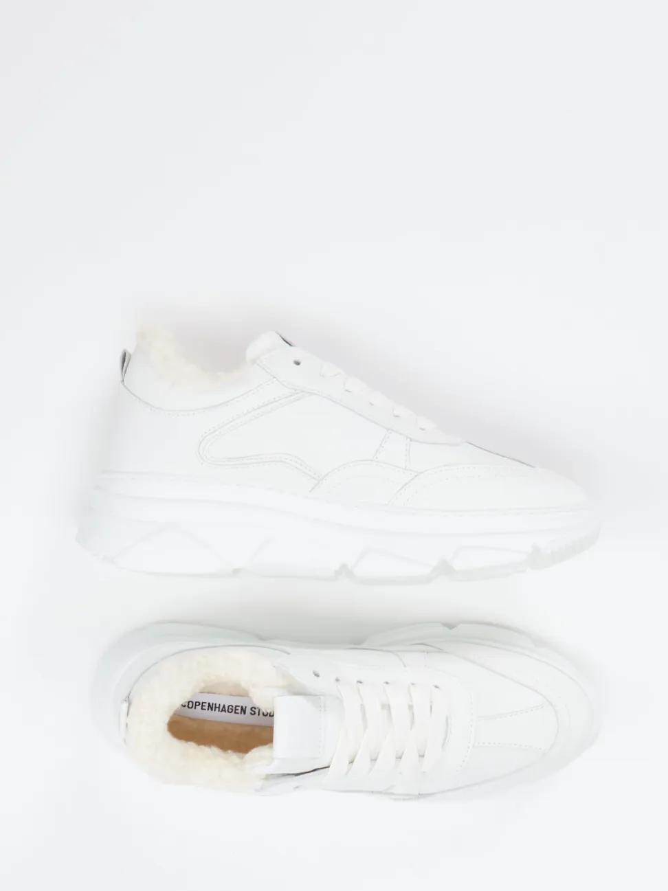 Copenhagen – Chunky-Sneaker aus Kalbleder Weiß