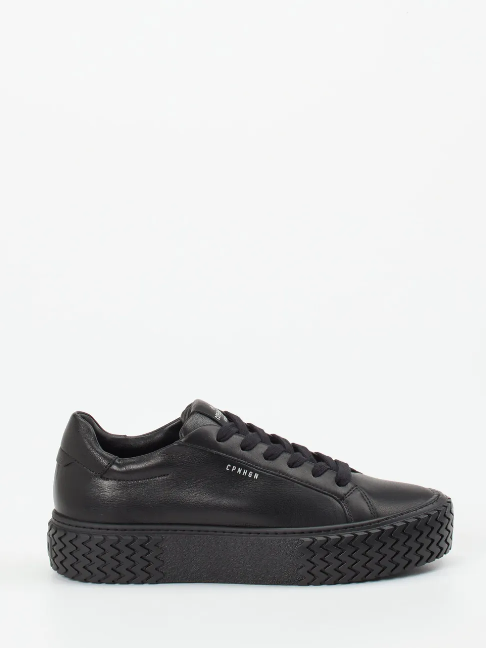 Copenhagen – Plateau-Sneaker aus Nubukleder Schwarz
