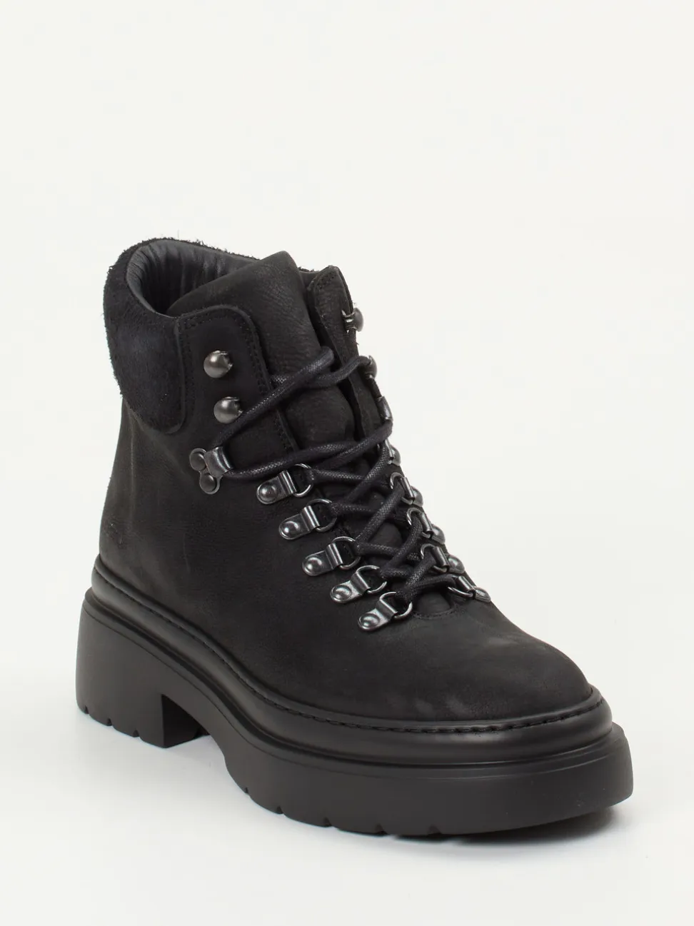 Copenhagen – Schnürboots aus Nubukleder schwarz