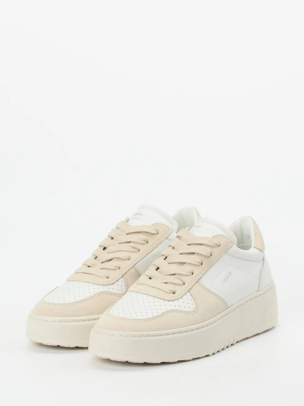 Copenhagen – Sneaker aus Kalbleder und Veloursleder Beige