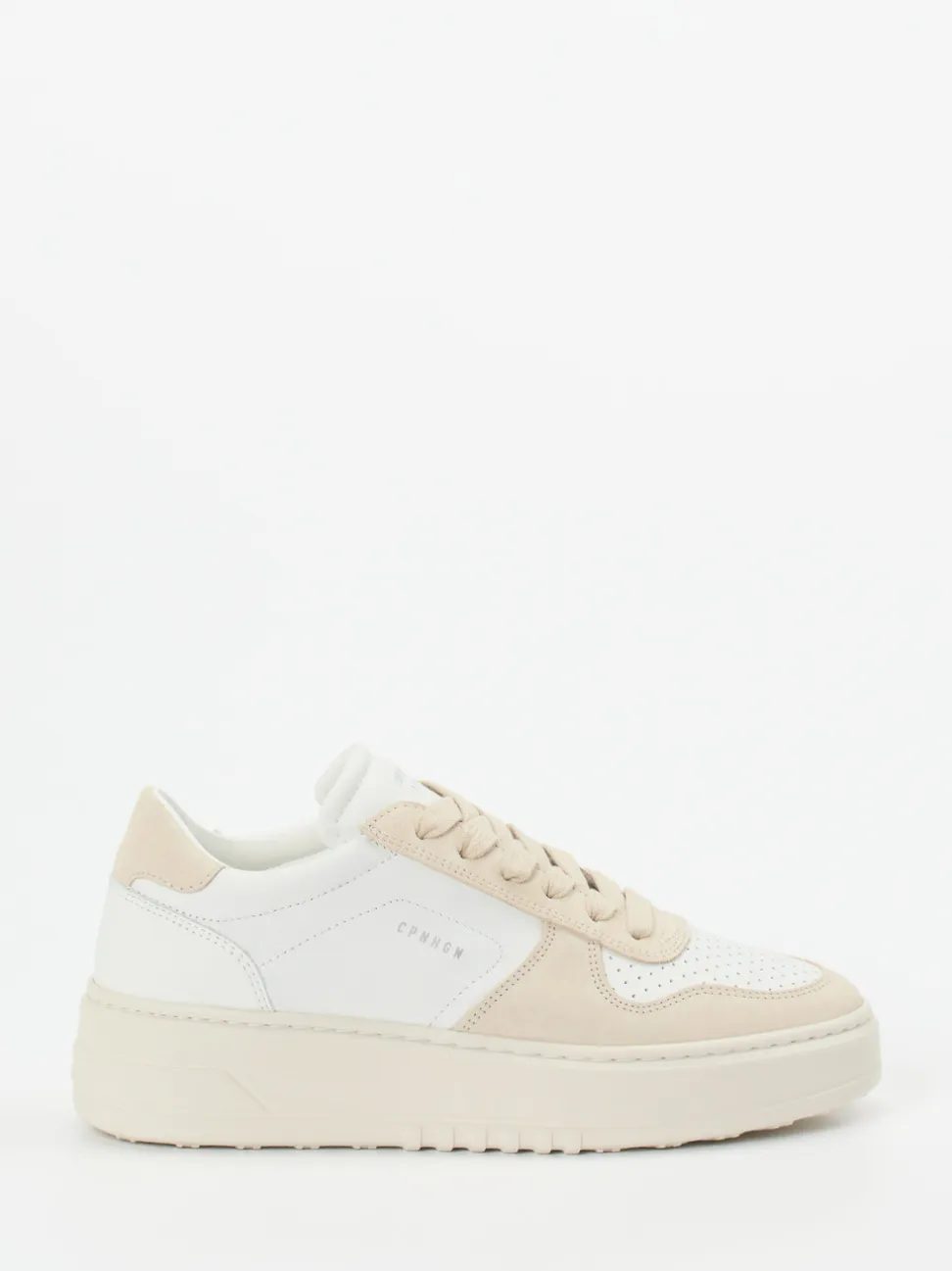 Copenhagen – Sneaker aus Kalbleder und Veloursleder Beige