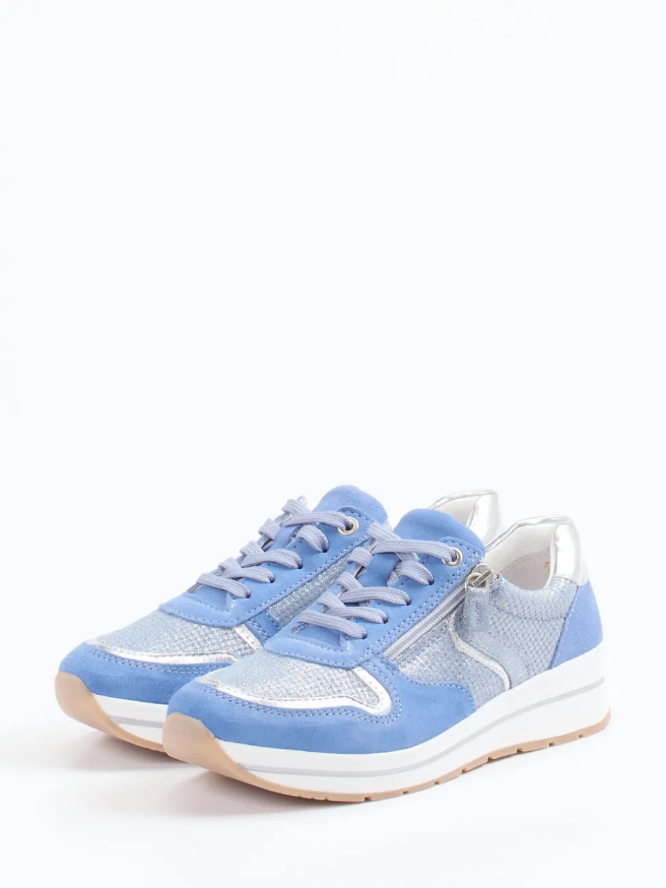 Cypres Soft – Sneaker aus Veloursleder hellblau