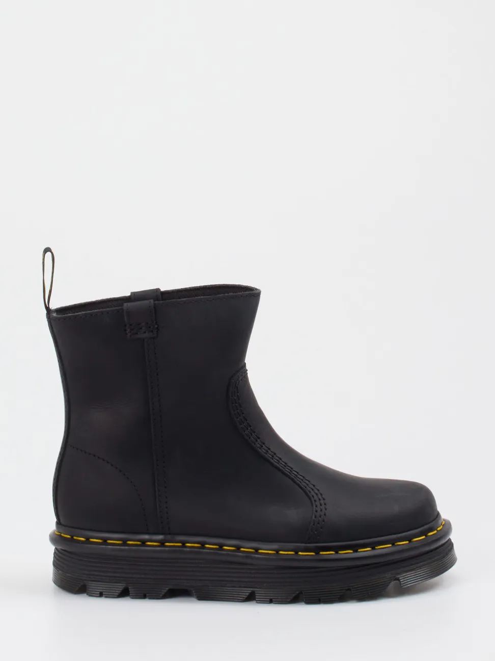 Dr. Martens – Chunky-Stiefeletten aus Glattleder Schwarz