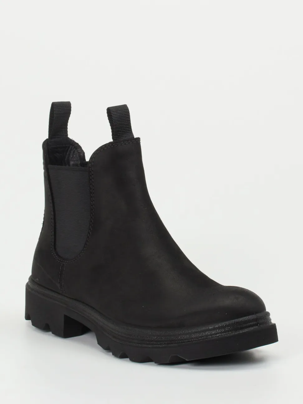Ecco – Chelsea Boots aus Fettleder schwarz