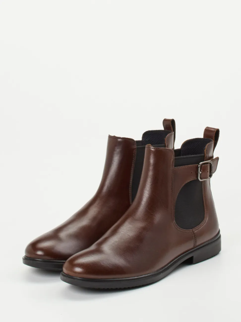 Ecco – Chelsea Boots aus Kalbleder Dunkelbraun