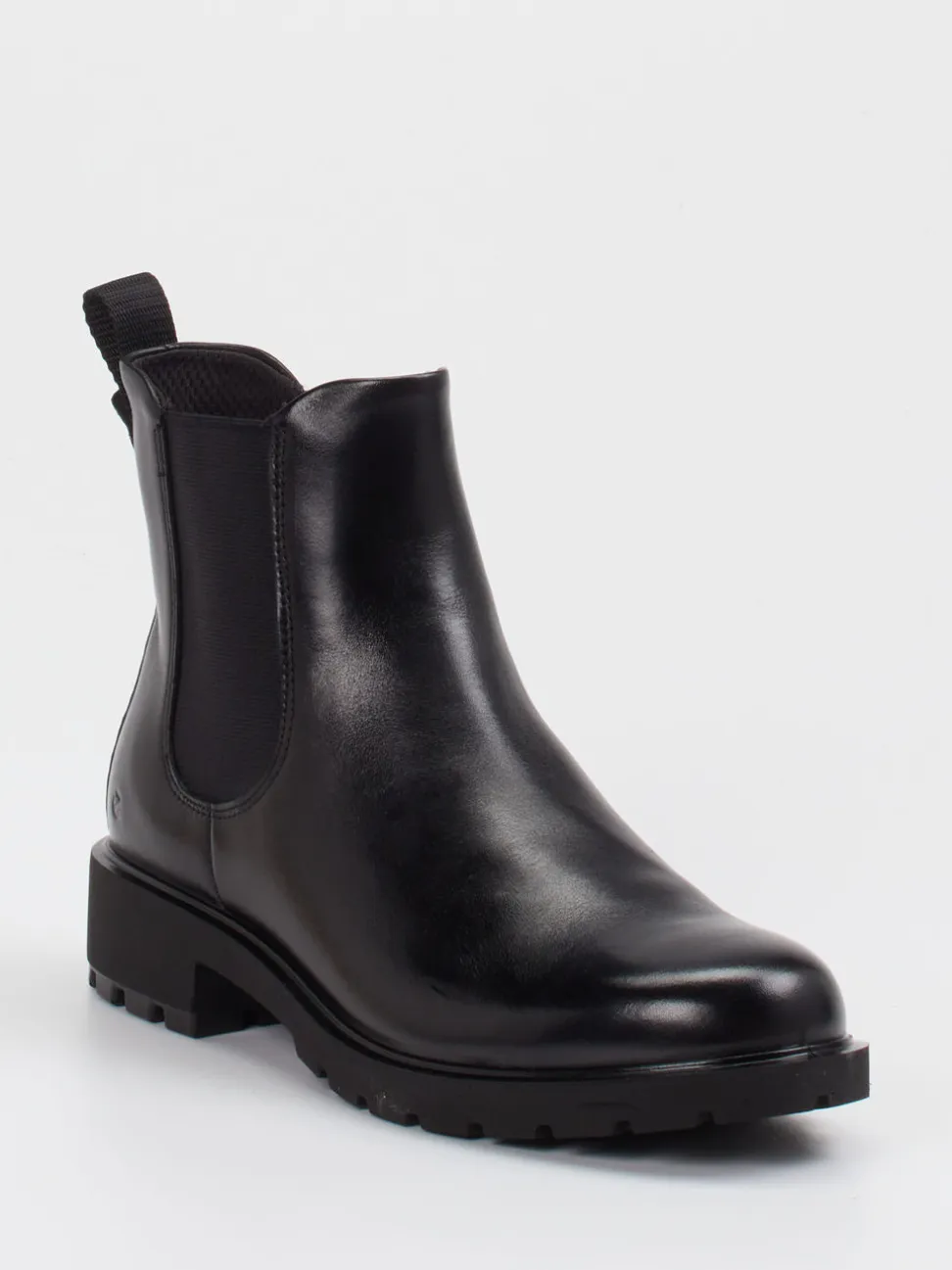 Ecco – Chelsea Boots aus Kalbleder schwarz