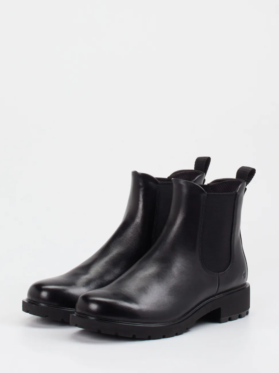 Ecco – Chelsea Boots aus Kalbleder schwarz