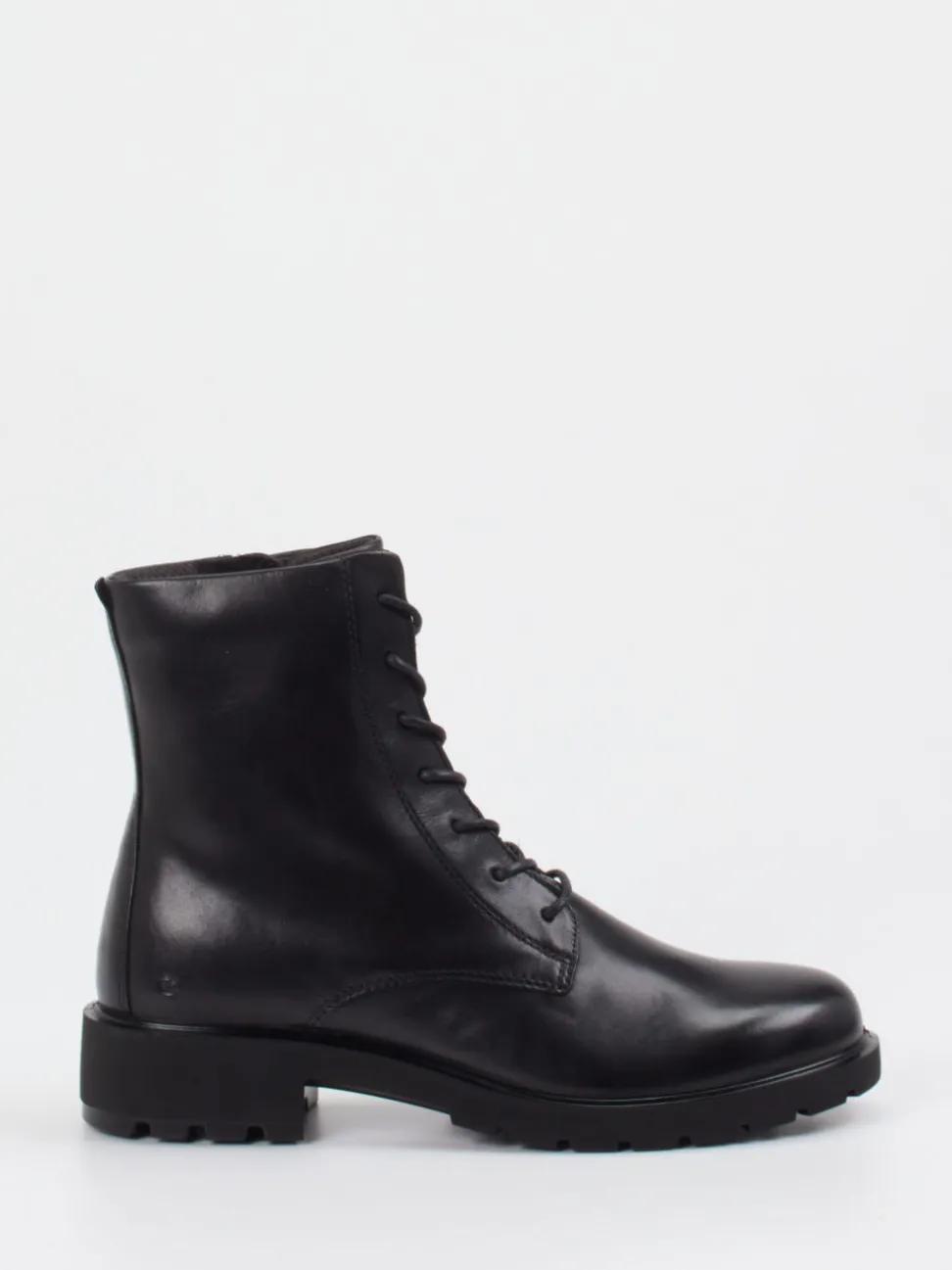 Ecco – Schnürboots aus Kalbleder Schwarz