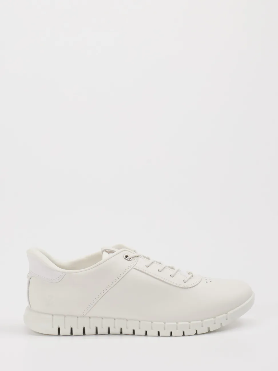 Ecco – Sneaker aus Kalbleder in Offwhite