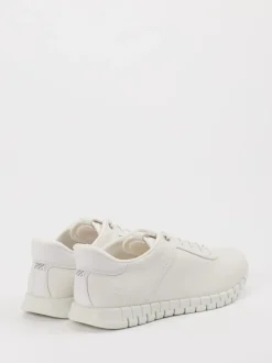 Ecco – Sneaker aus Kalbleder in Offwhite