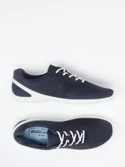 Ecco – Sneaker aus Nubukleder in Dunkelblau