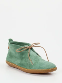 El Naturalista – Chukka Boots aus Veloursleder salbeigrün