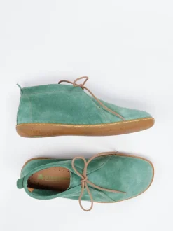 El Naturalista – Chukka Boots aus Veloursleder salbeigrün