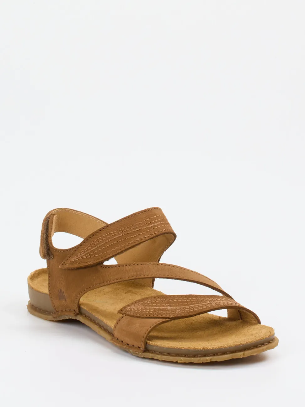 El Naturalista – Komfortsandalen aus Nubukleder Cognac