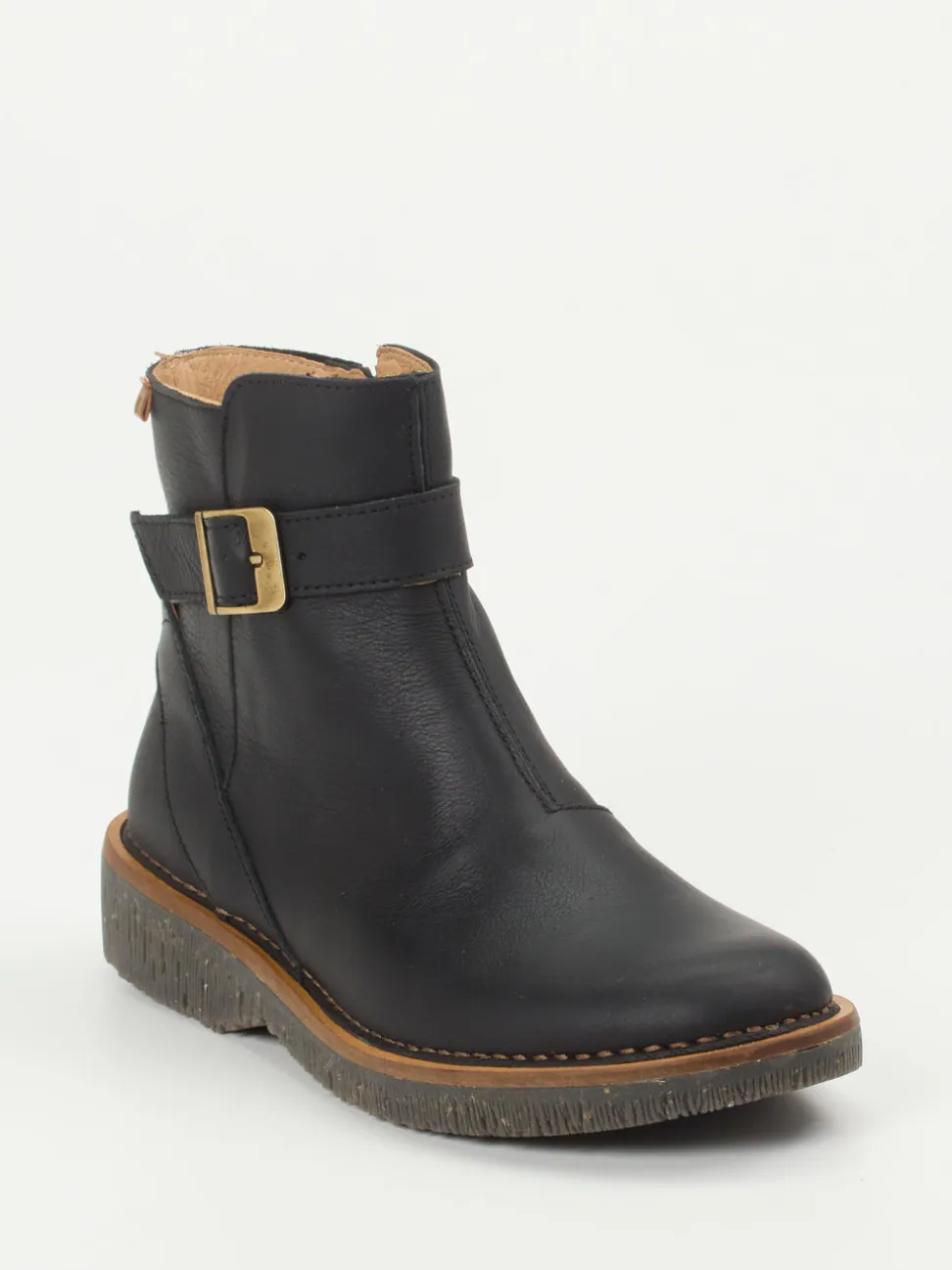 El Naturalista – Stiefelette aus Fettleder schwarz