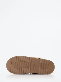 Elena Iachi – Plattform-Loafer aus Veloursleder cognacbraun
