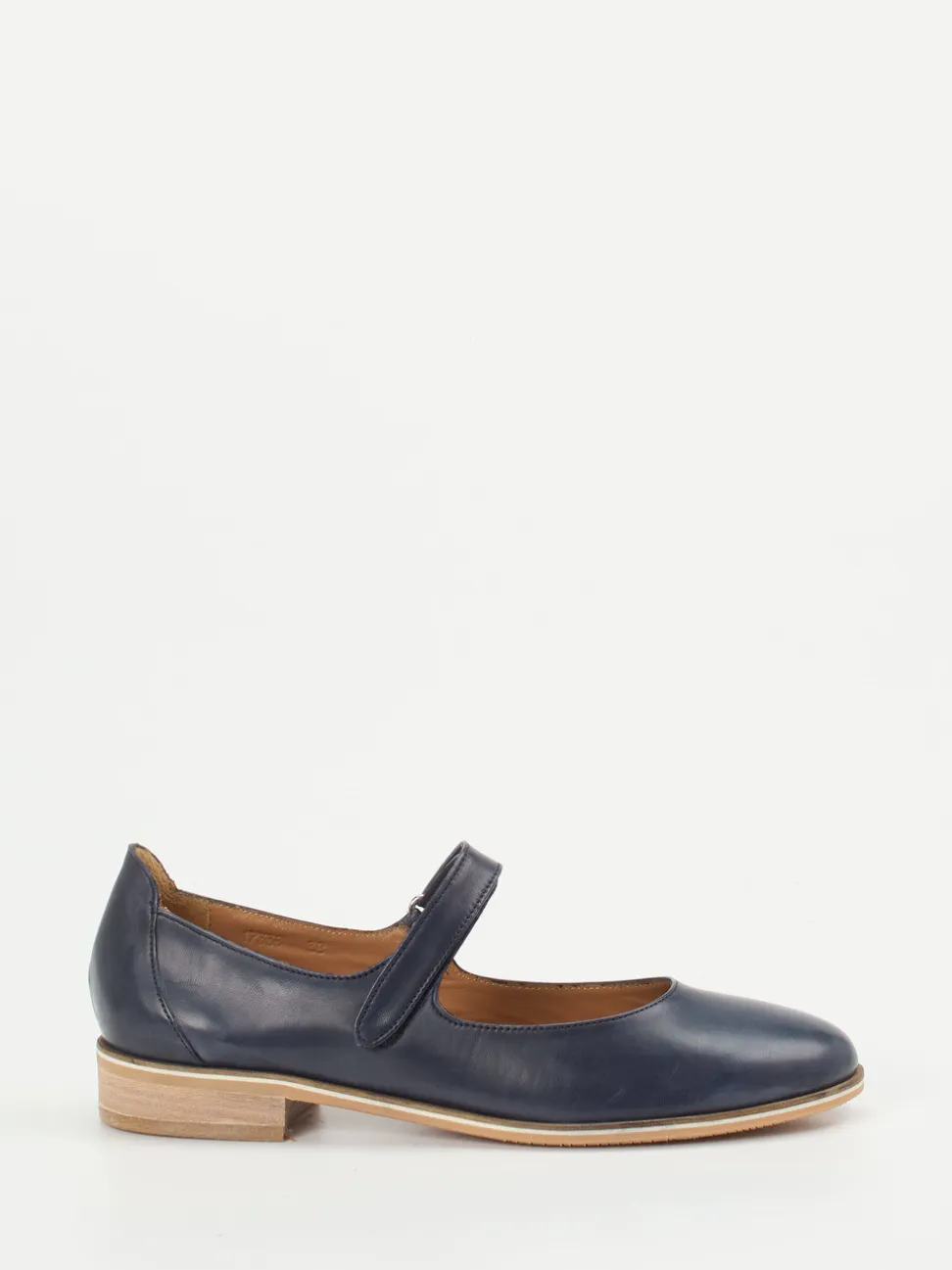 Everybody – Spangenpumps aus Kalbleder Marineblau
