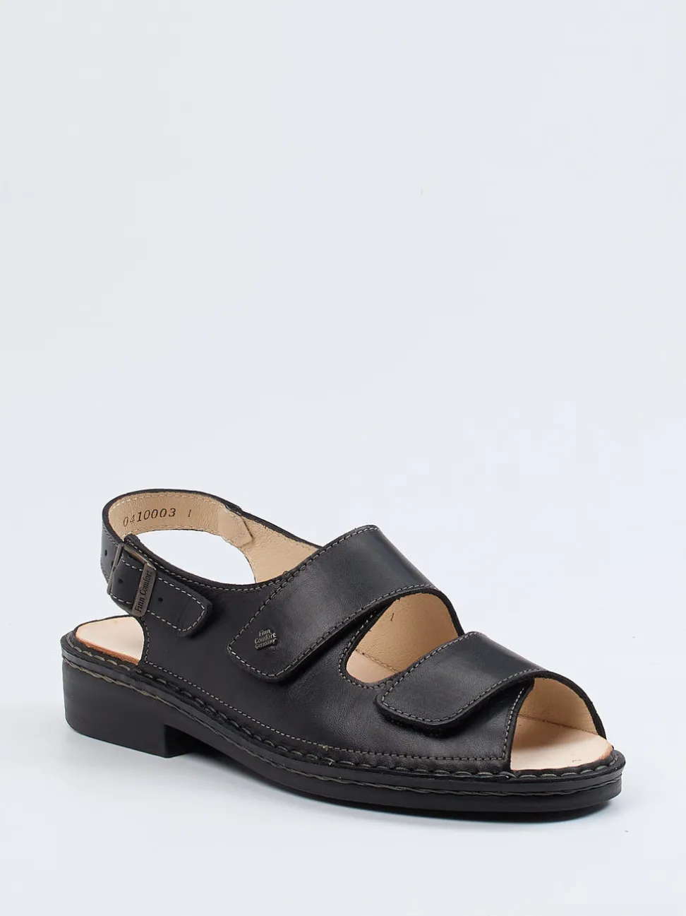 Finn Comfort – Komfortsandale aus Kalbleder schwarz