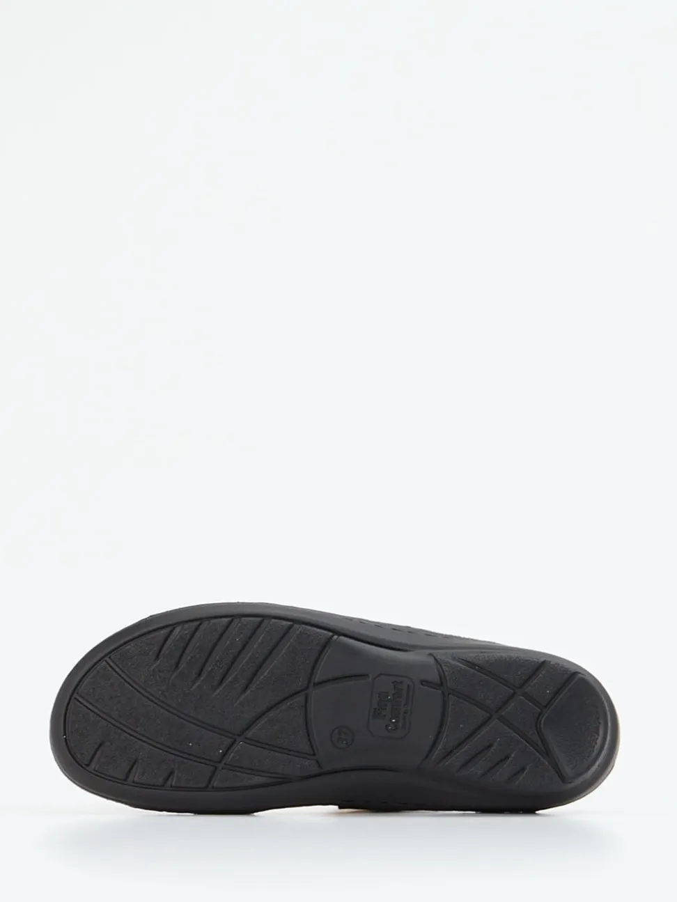 Finn Comfort – Pantolette aus Nubukleder Schwarz