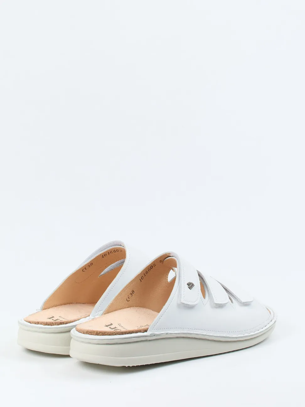 Finn Comfort – Pantolette aus Kalbleder Weiß