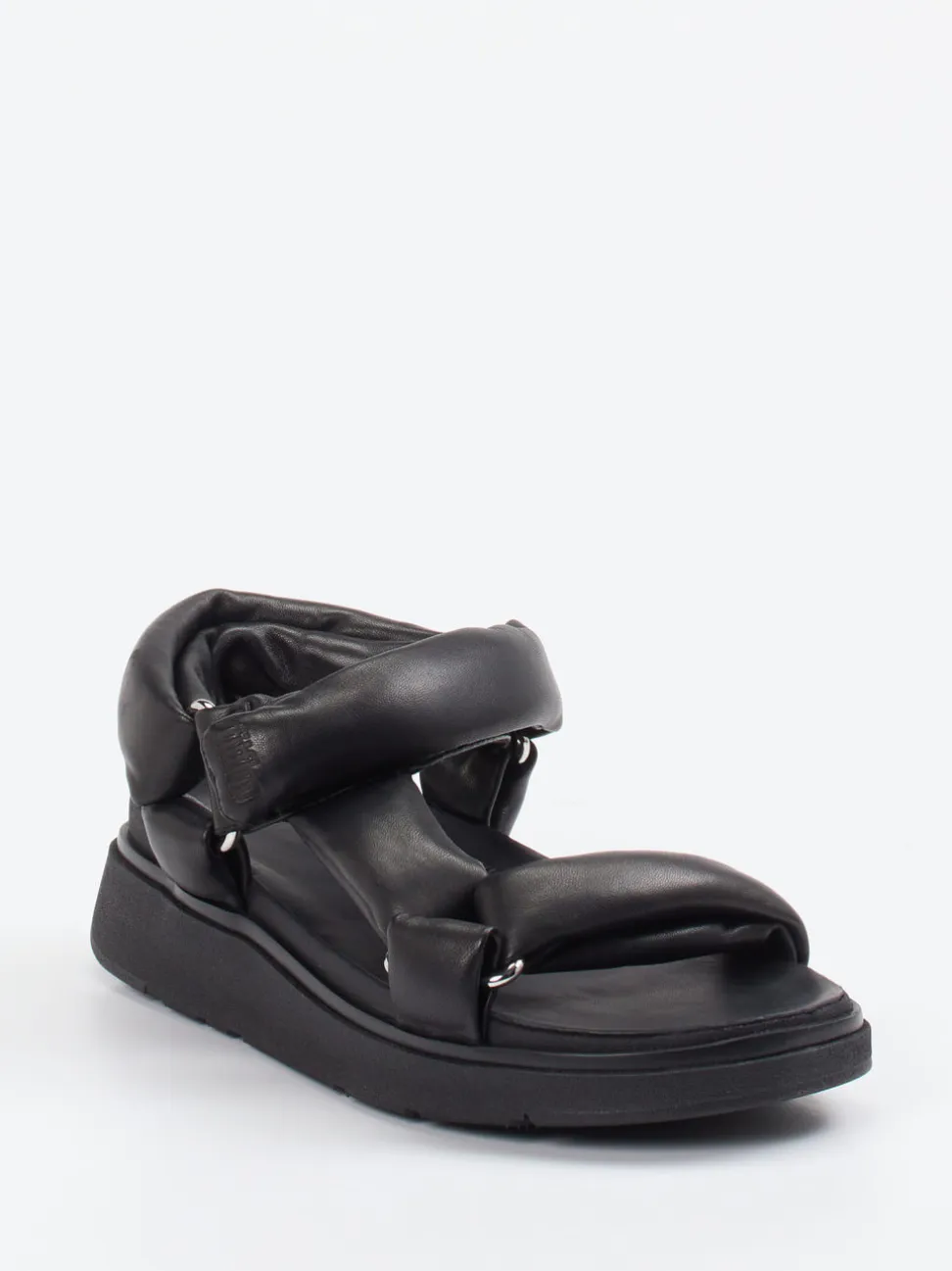 FitFlop – Chunky-Sandale aus Kalbleder schwarz