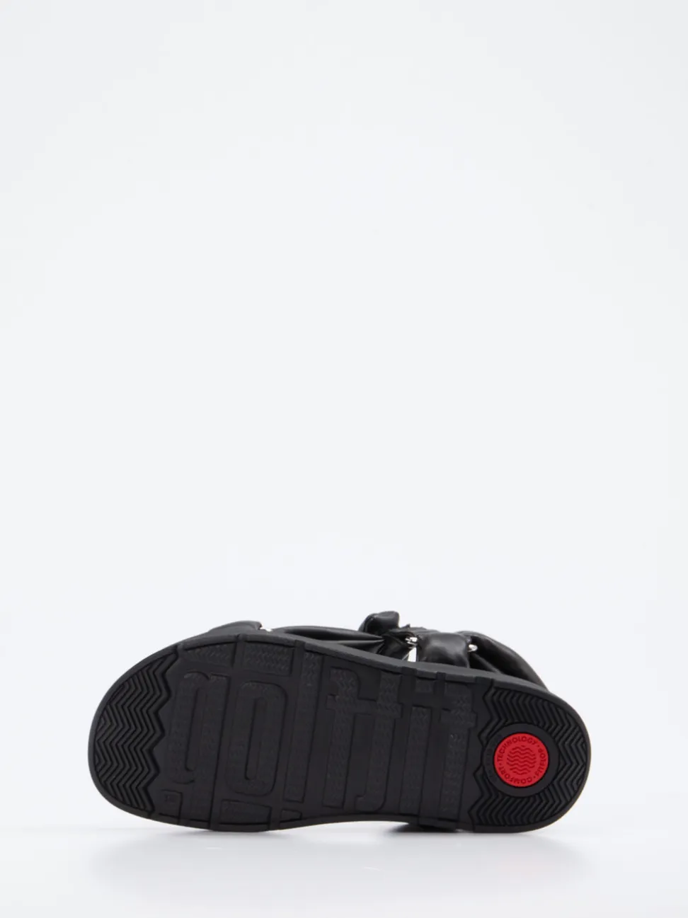 FitFlop – Chunky-Sandale aus Kalbleder schwarz