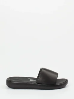 FitFlop – Pantolette aus Kalbleder schwarz