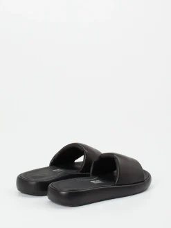 FitFlop – Pantolette aus Kalbleder schwarz