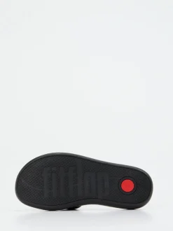 FitFlop – Pantolette aus Kalbleder schwarz