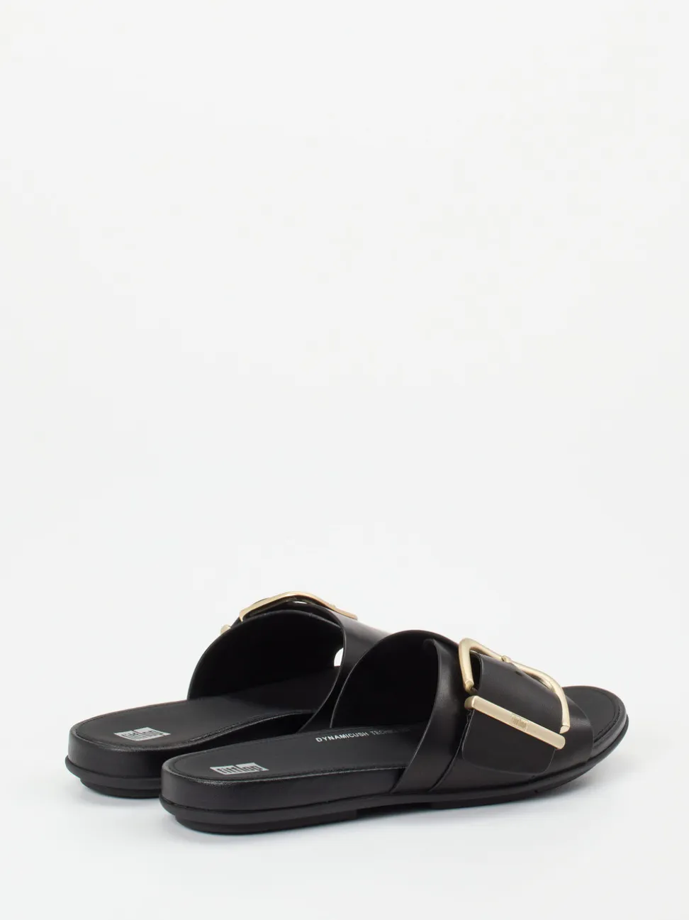 FitFlop – Pantolette aus Kalbleder Schwarz