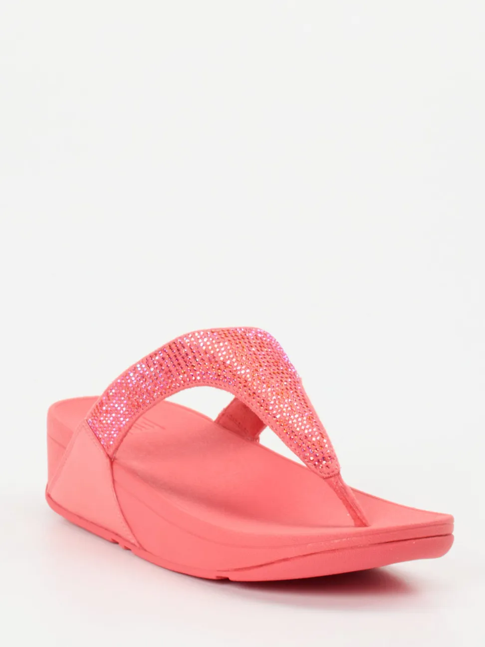 FitFlop – Zehentrenner aus Textil in Korallrosa