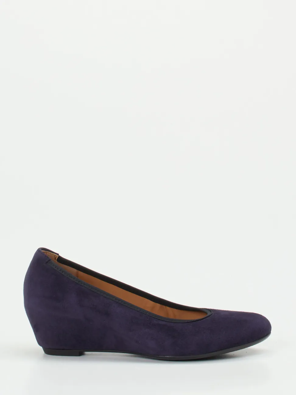 Gabor – Keilpumps aus Veloursleder Dunkelviolett