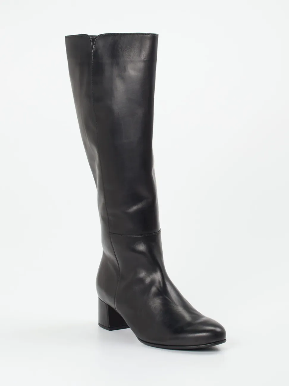 Gabor – Kniehohe Stiefel aus Leder Schwarz