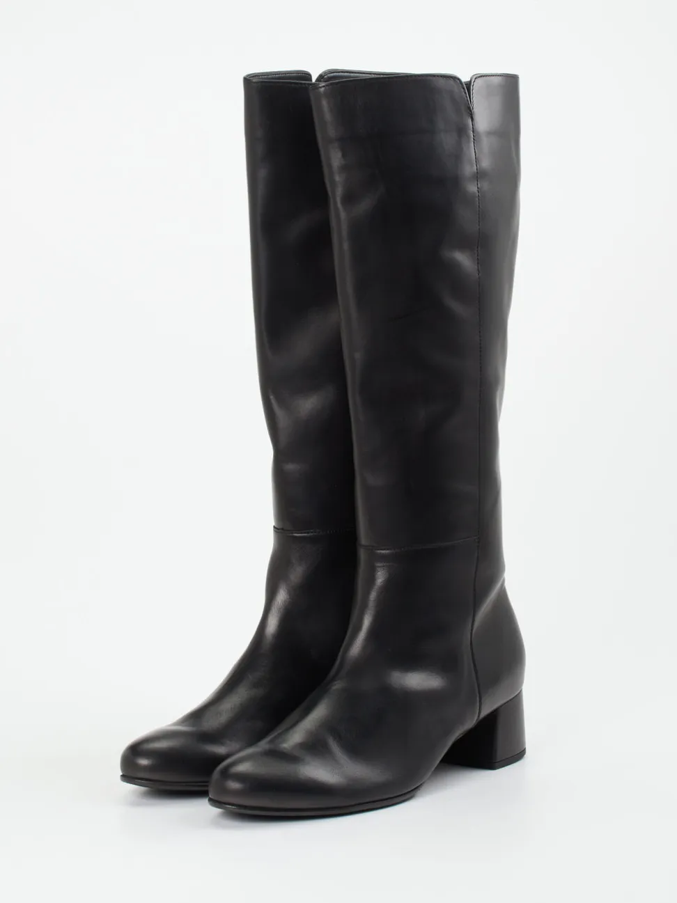 Gabor – Kniehohe Stiefel aus Leder Schwarz