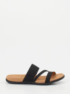 Gabor – Komfort-Pantolette aus Textil in Schwarz