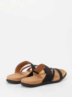 Gabor – Komfort-Pantolette aus Textil in Schwarz