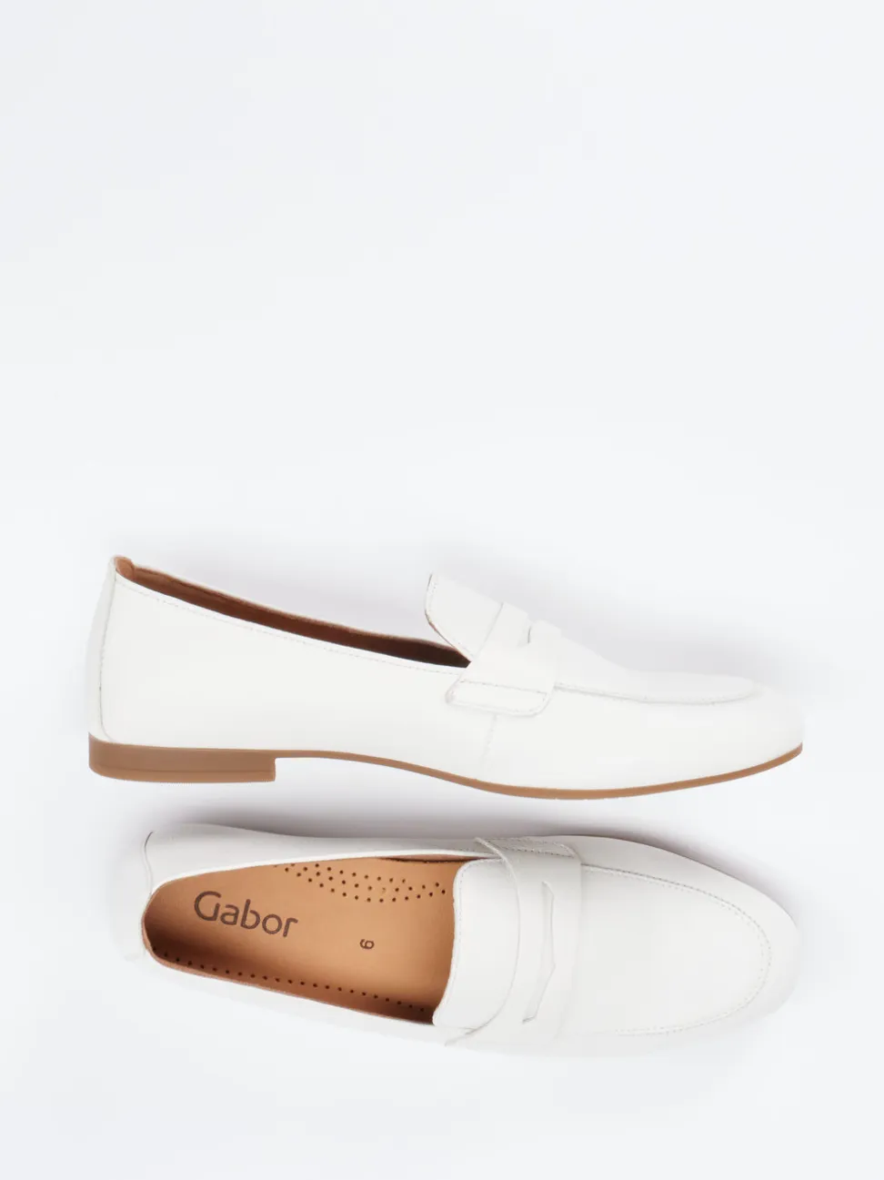 Gabor – Loafer aus Kalbleder in Cremeweiß