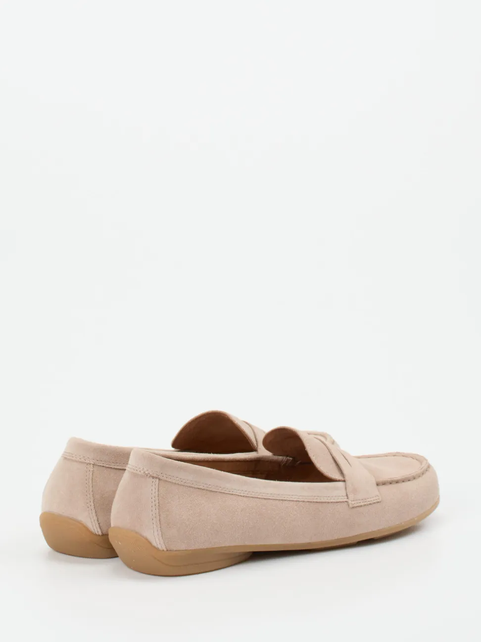 Gabor – Loafer aus Veloursleder in Beige