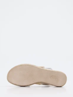 Gabor – Plateau-Sandalen aus Lammleder Off-White