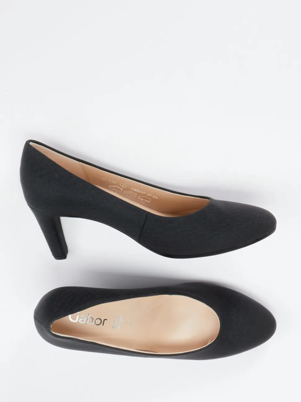 Gabor – Pumps aus Metallicleder in Schwarz