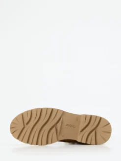 Gabor – Schnürboots aus Veloursleder camelbraun