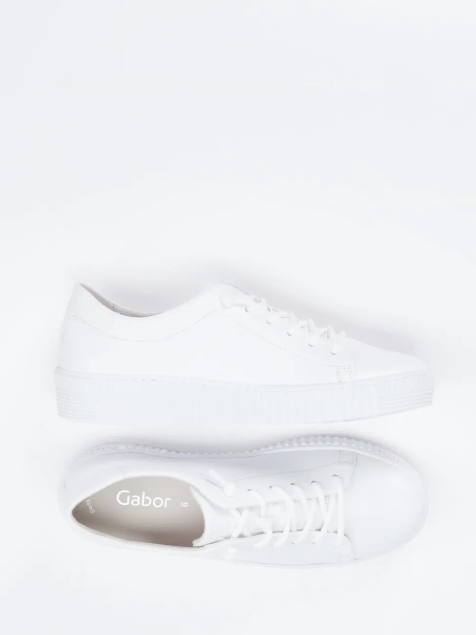 Gabor – Sneaker aus Hirschleder in Weiß