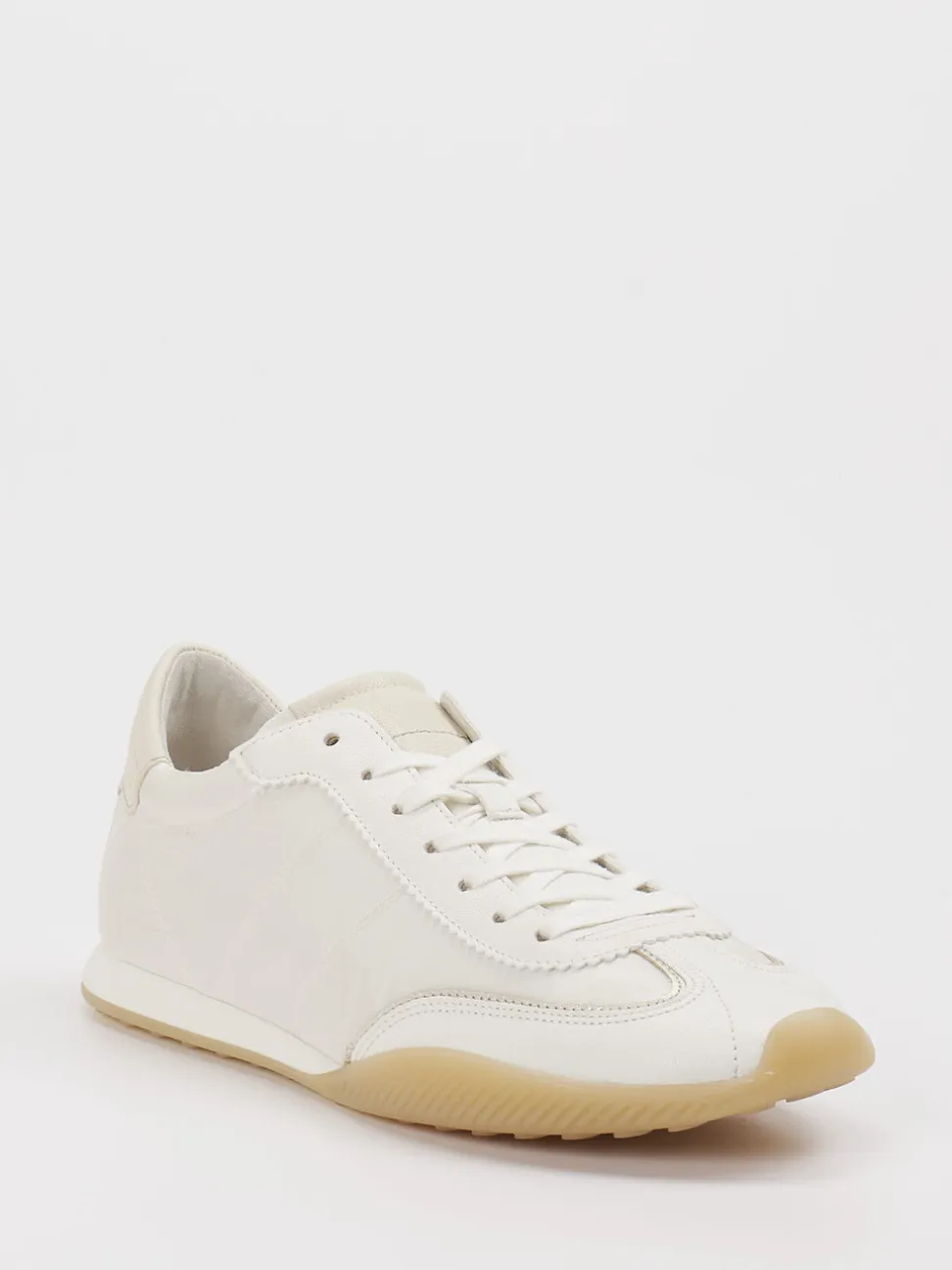 Gabor – Sneaker aus Velours und Textil in Offwhite