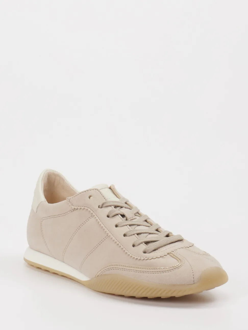 Gabor – Sneaker aus Veloursleder in Beige