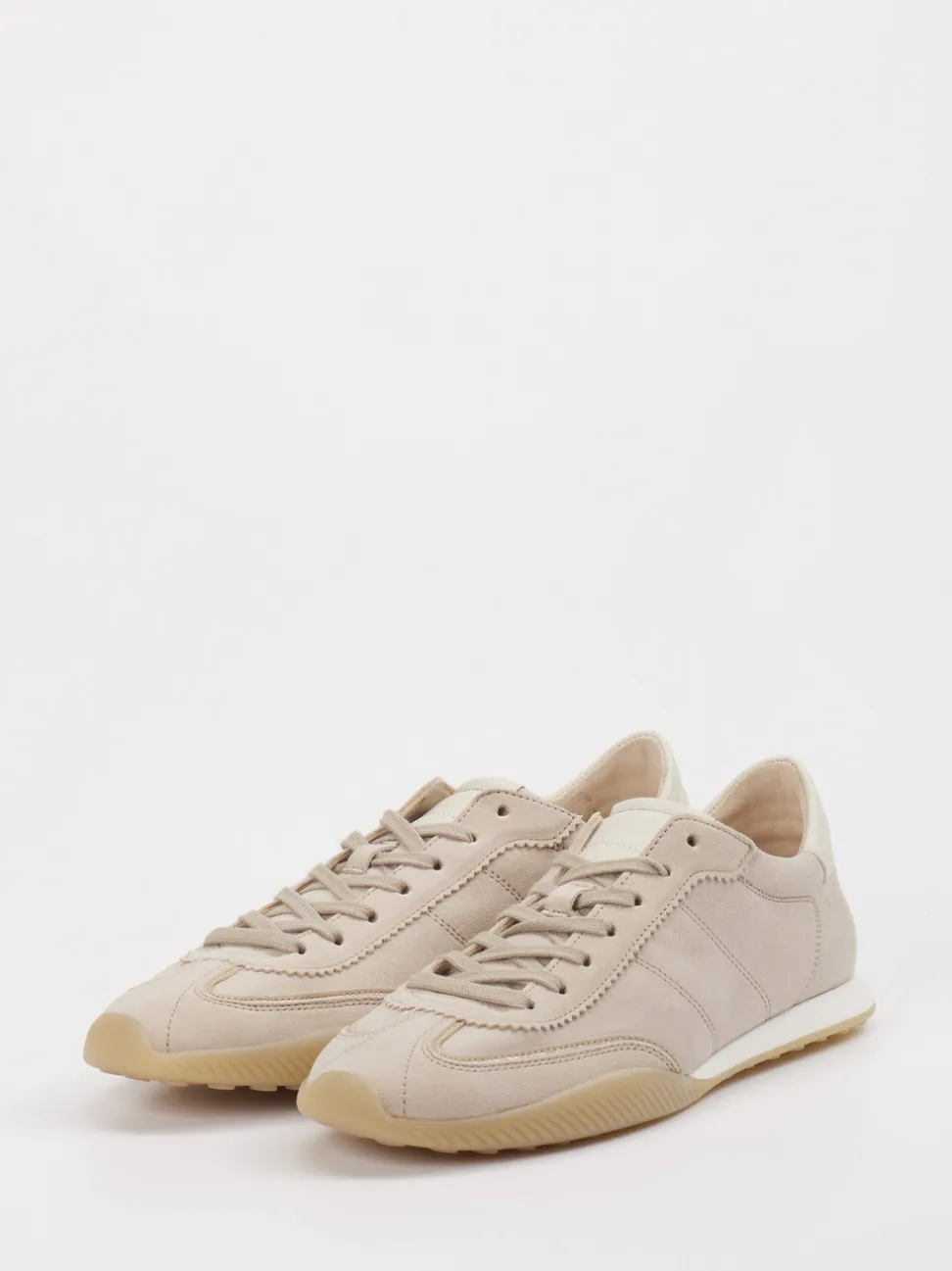 Gabor – Sneaker aus Veloursleder in Beige