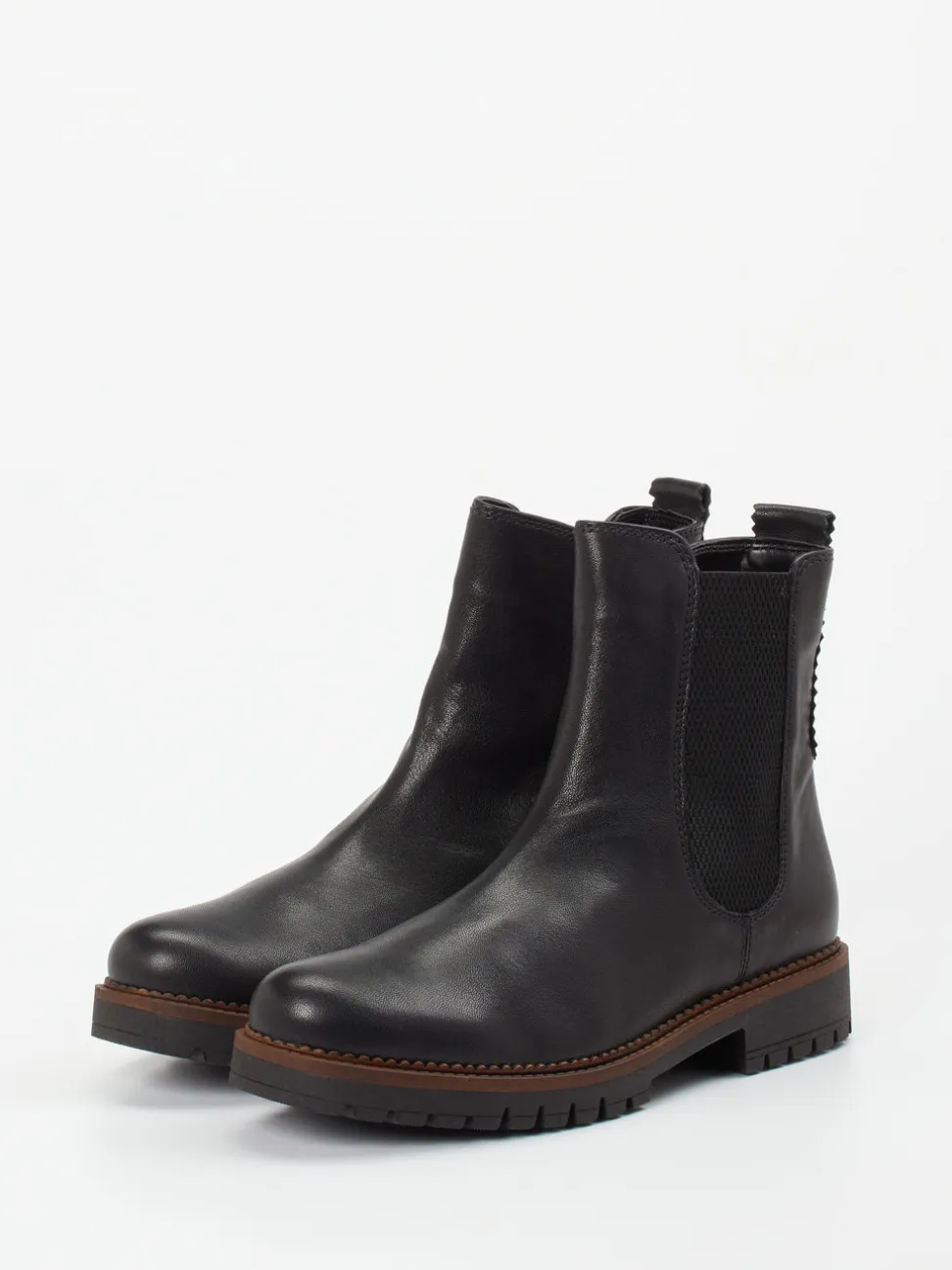Gabor Comfort – Chelsea Boots aus Kalbleder Schwarz