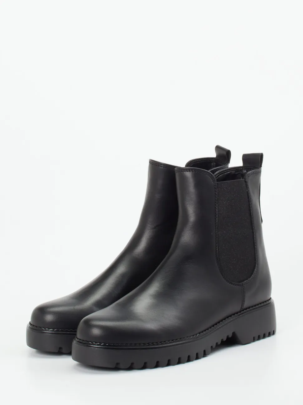 Gabor Comfort – Chelsea-Stiefelette aus Kalbleder schwarz