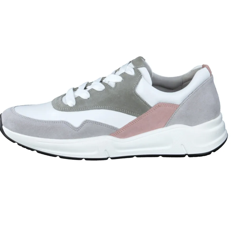 Gabor Comfort – Chunky Sneaker aus Kalbleder pastellweiß