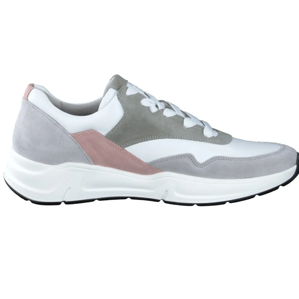 Gabor Comfort – Chunky Sneaker aus Kalbleder pastellweiß